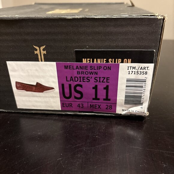 Frye Melanie Slip On Womens Casual Flat Size 11 In Brown Leather. New. - Picture 11 of 11